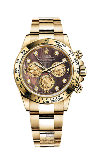 Rolex Cosmograph Daytona Watch 116508-0011 40 mm Yellow gold Case Black Dial