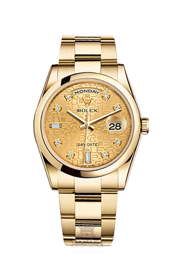 Rolex Day-Date Watch 118208-0083 36 mm Yellow gold Case Golden Dial