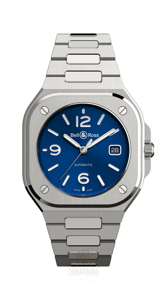 Bell & Ross Instruments Watch BR05A-BLU-ST/SST 40 mm Stainless steel Case Dark blue Dial