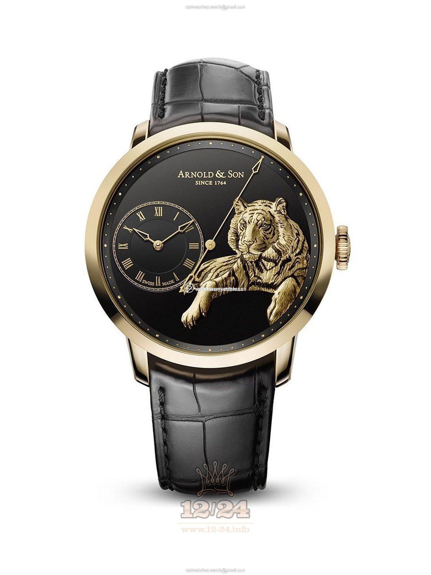 Arnold Son Instrument Collection Watch 1ARAP.B03A.C121P 44 mm Pink gold Case Black Dial