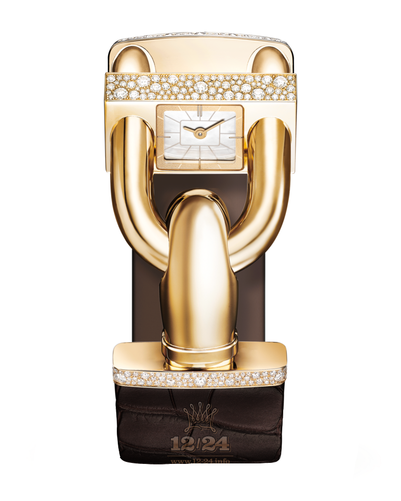 Van Cleef Cadenas Watch VCARO4IJ00 26 mm Yellow gold Case White Dial