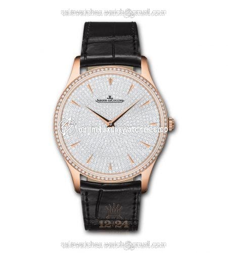 Jaeger-LeCoultre Master Watch 1352507 40 mm Pink gold Case Silver Dial