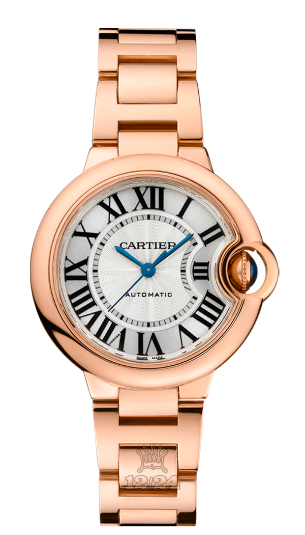Cartier Ballon Bleu de Cartier Watch W6920096 33 mm Pink gold Case Silver Dial