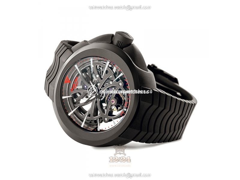 Franc Vila Tourbillon Intrepido Superligero Watch 8I.DLC.001 50 mm Titanium DLC coating Case Black Dial