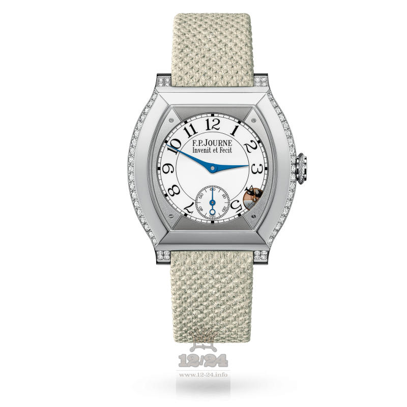 F.P.Journe Elegante Watch 40 mm platinum 2 rows diamonds 40 mm Platinum Case White Dial