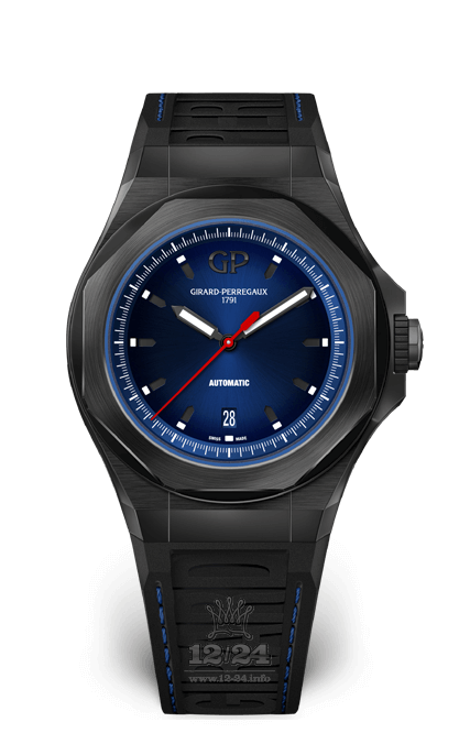 Girard Perregaux Laureato Watch 81070-21-491-FH6A 44 mm Titanium Case Dark blue Dial