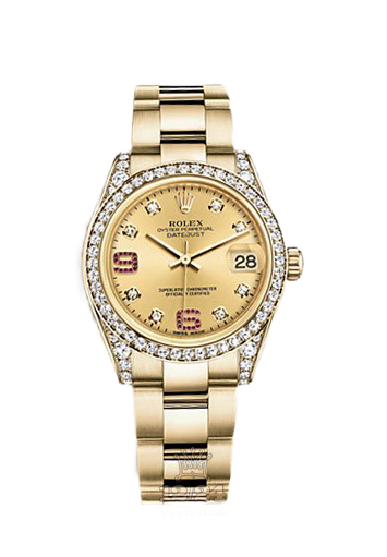 Rolex Datejust Watch 178158-0072 31 mm Yellow gold Case Golden Dial