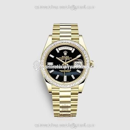 Rolex Day-Date Watch 228398tbr-0038 40 mm Yellow gold Case Black Dial