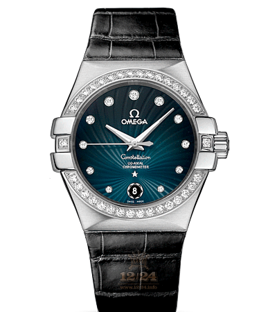 Omega Constellation Watch 123.18.35.20.56.001 35 mm Stainless steel Case Gray Dark blue Dial