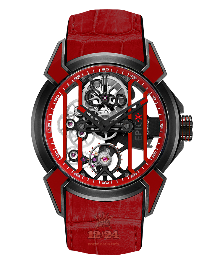 Jacob & Co Gents Collection Watch EX100.21.RR.RW.A 44 mm Titanium DLC coating Case
