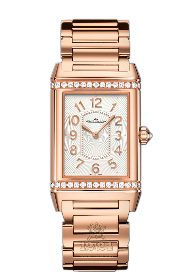 Jaeger-LeCoultre Reverso Watch 3202121 40 mm Pink gold Case White Silver Dial