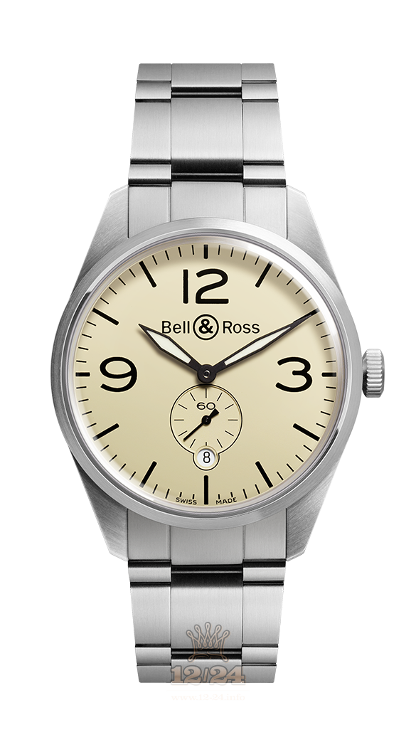 Bell & Ross Vintage Watch BRV123-BEI-ST/SST 41 mm Stainless steel Case Beige Dial