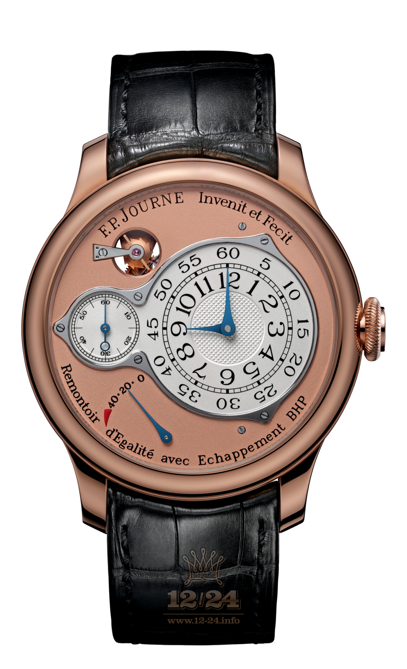 F.P.Journe Souveraine Watch FPJ-Co-Souveraine-ChronoOptimum-LN-CuirOr 42 mm Pink gold Case White Silver Golden Dial
