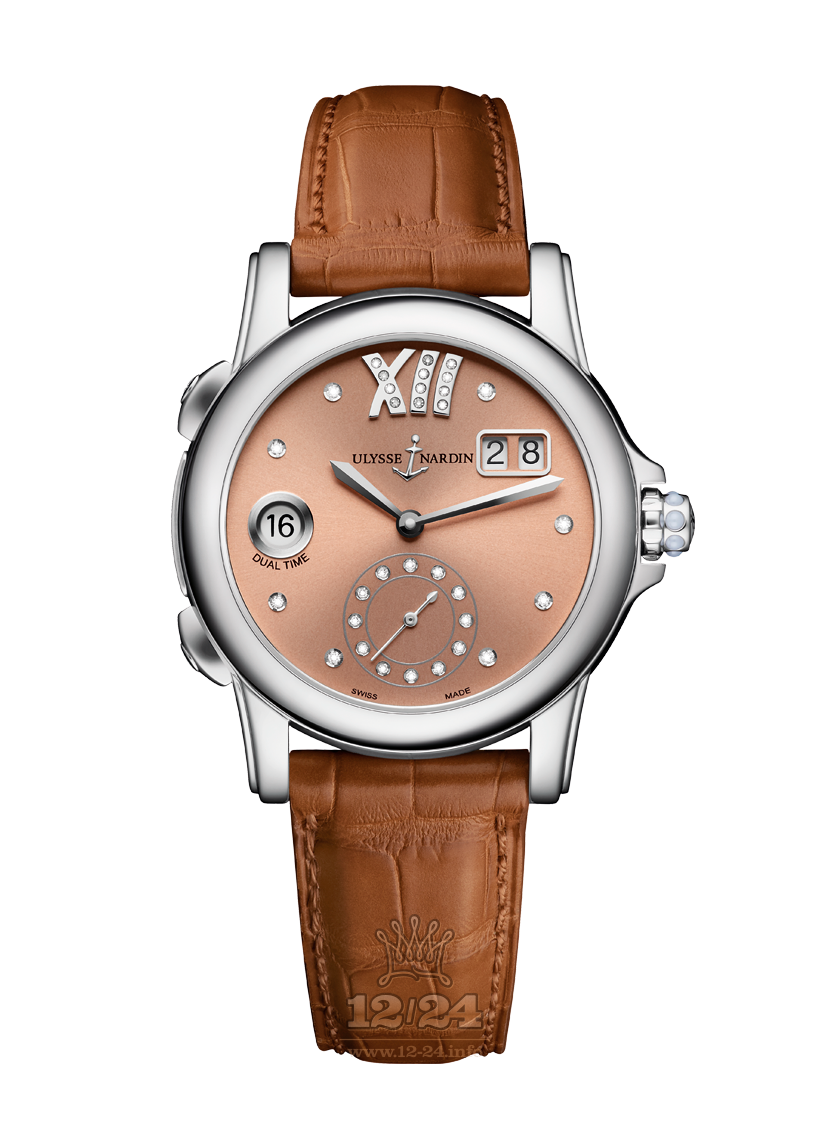 Ulysse Nardin Classic Watch 3343-222/30-09 38 mm Stainless steel Case Brown (chocolate) Dial