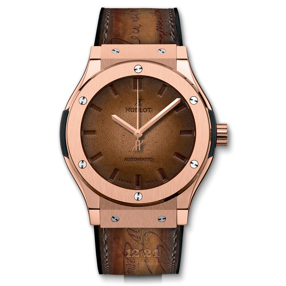 Hublot Classic Fusion Watch 511.OX.0500.VR.BER16 45 mm Red gold Case Brown (chocolate) Dial