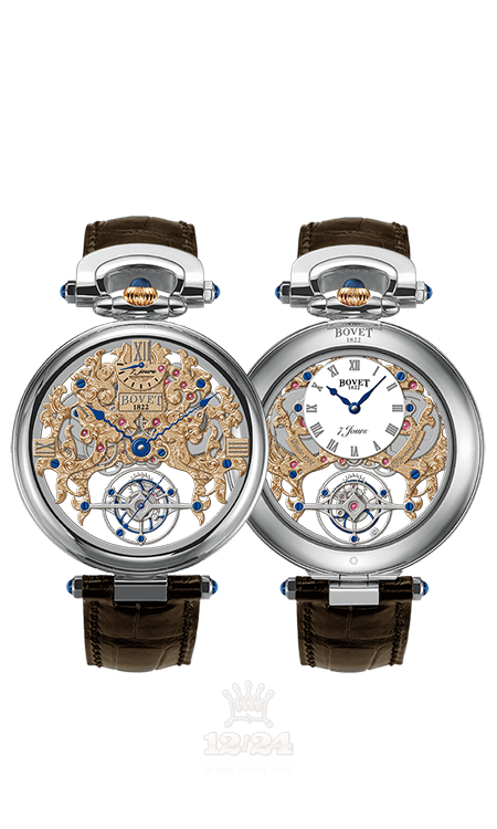 Bovet Fleurier Grandes Complications Watch AIFSQ024 45 mm White gold Case Golden Dial