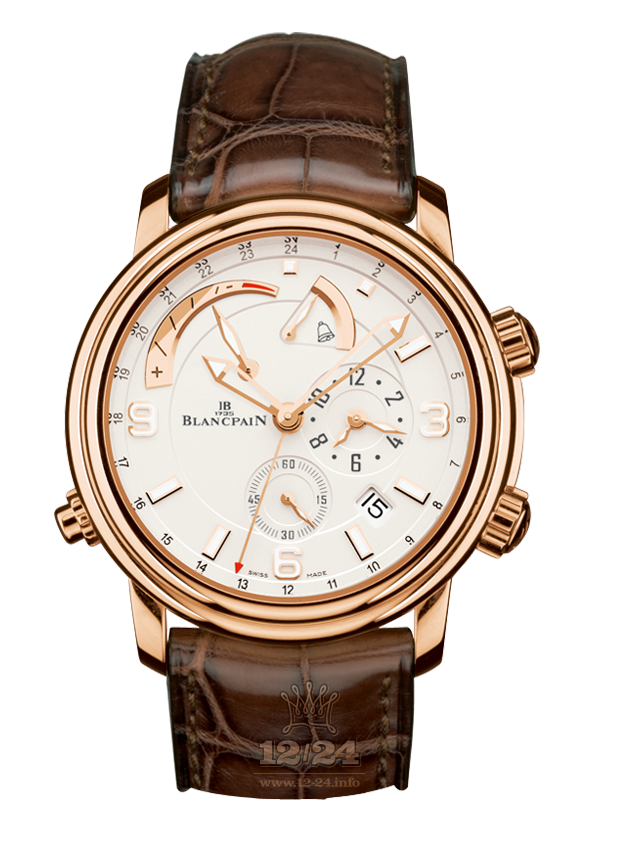 Blancpain Leman Watch 2841-3642-53B 40 mm Red gold Case White Dial