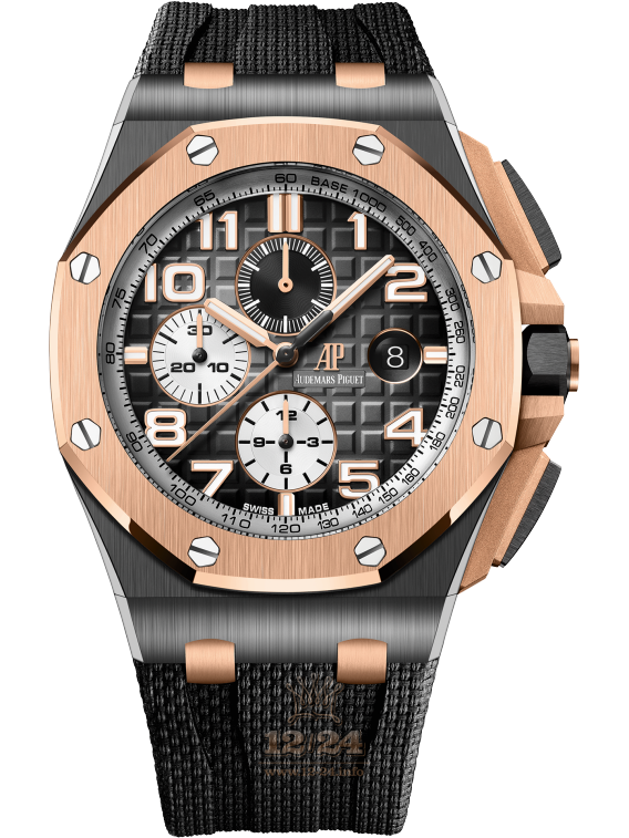 Audemars Piguet Royal Oak Offshore Watch 26405NR.OO.A002CA.01 44 mm Pink gold Case Black Dial