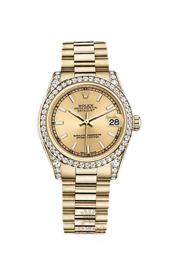 Rolex Datejust Watch 178158-0076 31 mm Yellow gold Case Golden Dial