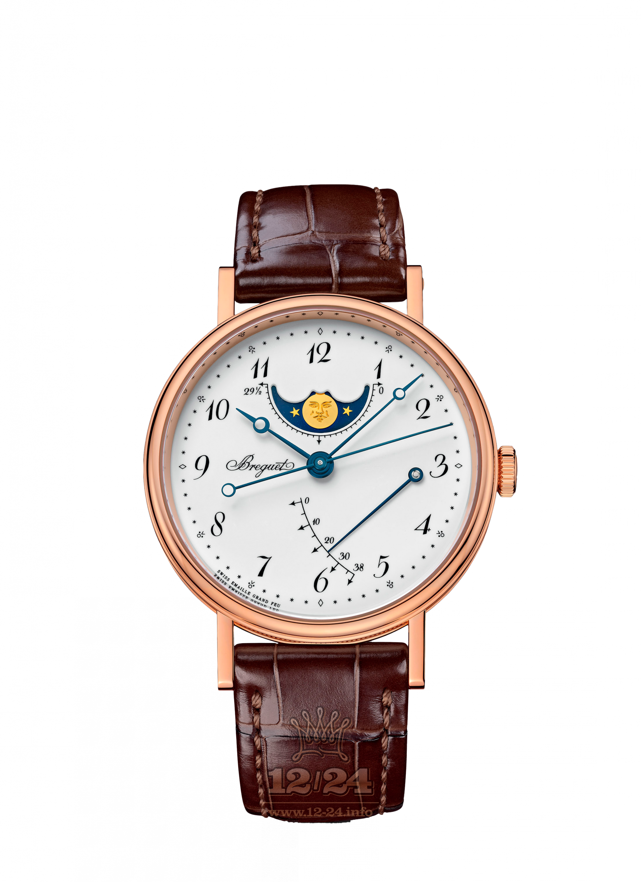 Breguet Classique Watch 8787BR/29/986 36 mm Pink gold Case White Dial