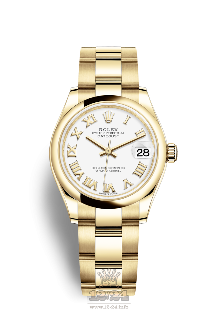 Rolex Datejust Watch 278248-0019 31 mm Yellow gold Case White Dial