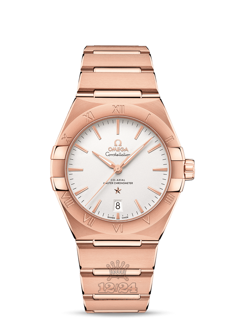 Omega Constellation Watch 131.50.39.20.02.001 39 mm Pink gold Case Silver Dial