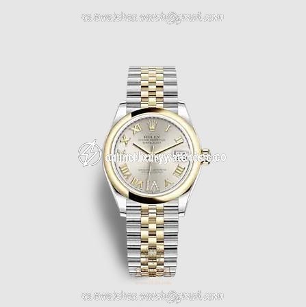 Rolex Datejust Watch 278243-0004 31 mm Stainless steel Yellow gold Case Silver Dial