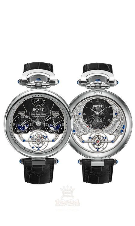 Bovet Fleurier Grandes Complications Watch AIRS004 46 mm White gold Case Black Dial