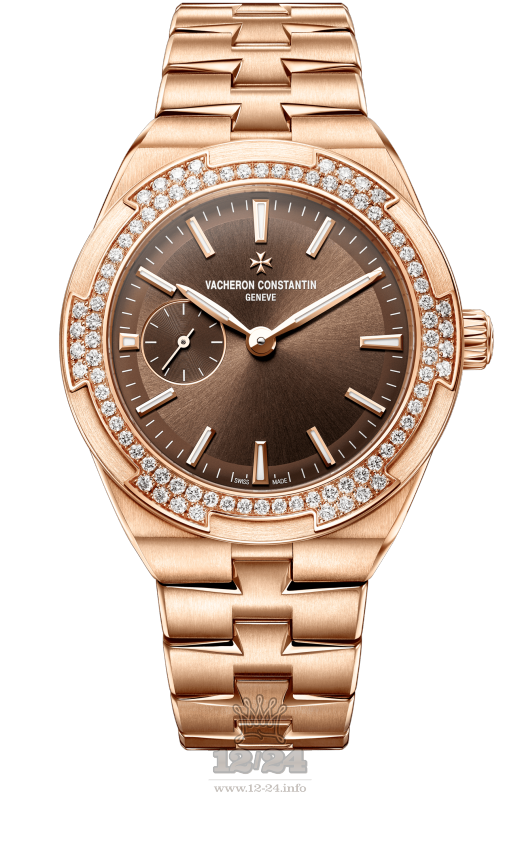 Vacheron Constantin Overseas Watch 2305V/100R-B434 37 mm Pink gold Case Brown (chocolate) Dial