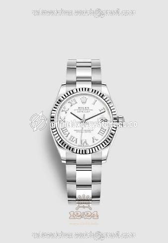 Rolex Datejust Watch 278274-0009 31 mm Stainless steel White gold Case White Dial