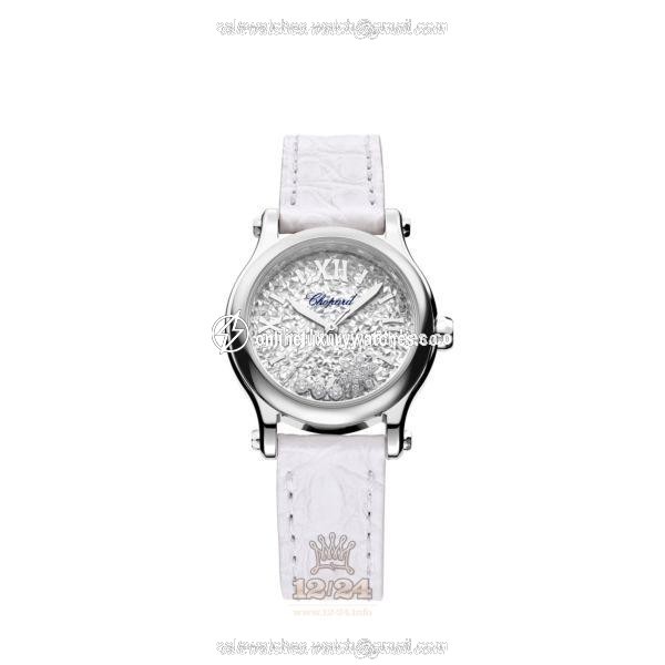 Chopard Happy Sport Watch 278573-3022 30 mm Stainless steel Case Silver Dial