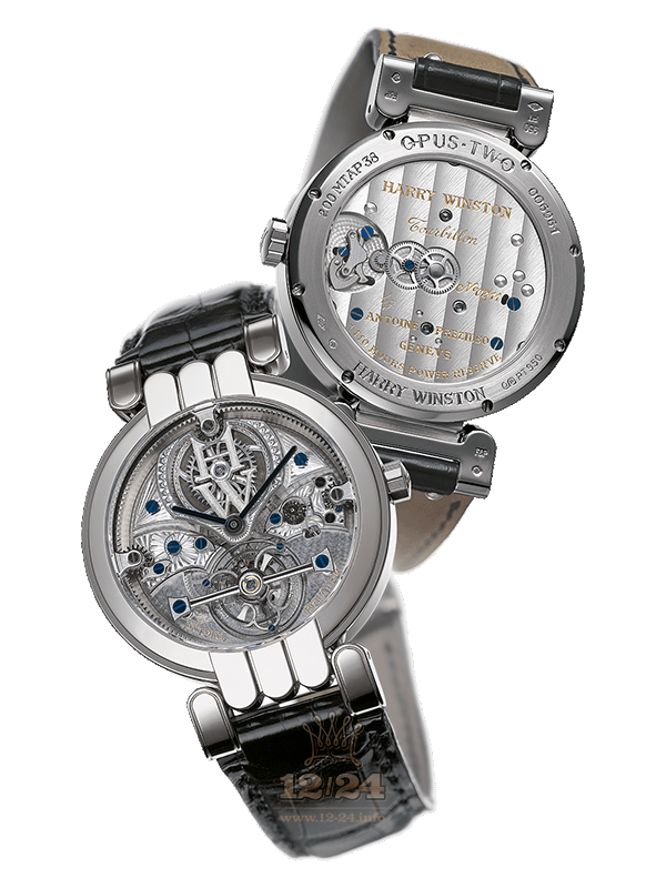 Harry Winston Opus Series Watch OPUMTO38PP009 38 mm Platinum Case Silver Dial