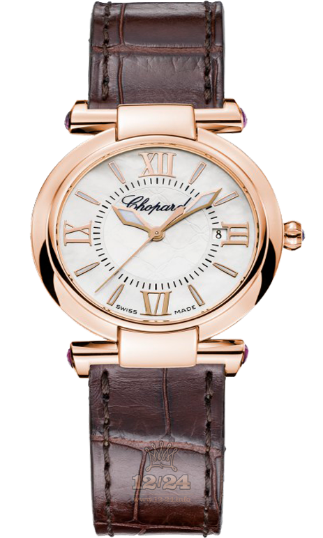 Chopard Imperiale Watch 384238-5001 28 mm Pink gold Case White Dial