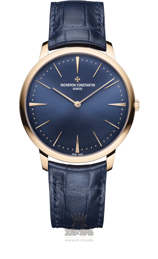 Vacheron Constantin Patrimony Watch 81180/000R-B518 40 mm Pink gold Case Dark blue Dial