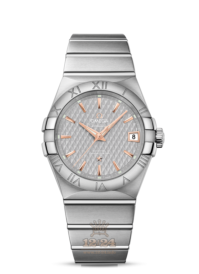 Omega Constellation Watch 123.10.38.21.06.002 38 mm Stainless steel Case Gray Dial