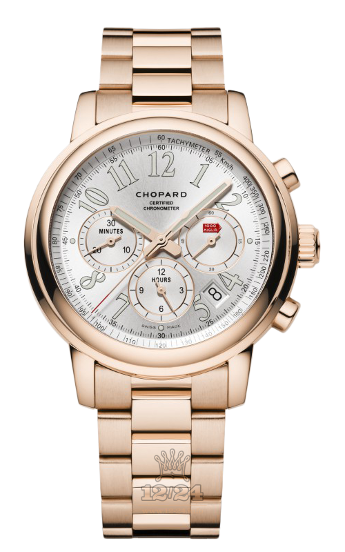Chopard Classic Racing Watch 151274-5001 42 mm Pink gold Case Silver Dial