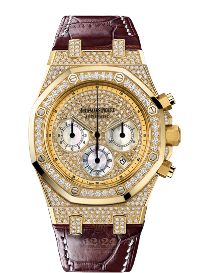 Audemars Piguet Royal Oak Watch 26068BA.ZZ.D088CR.01 39 mm Yellow gold Case Silver Golden Dial
