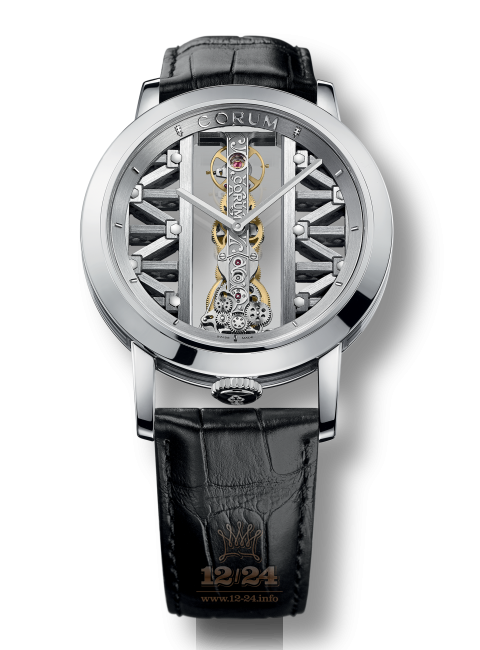 Corum Golden Bridge Watch B113/03204 43 mm White gold Case Silver Dial