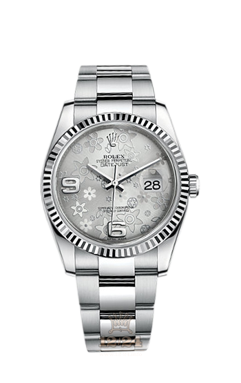 Rolex Datejust Watch 116234-0143 36 mm Steel / White gold Case Silver Dial