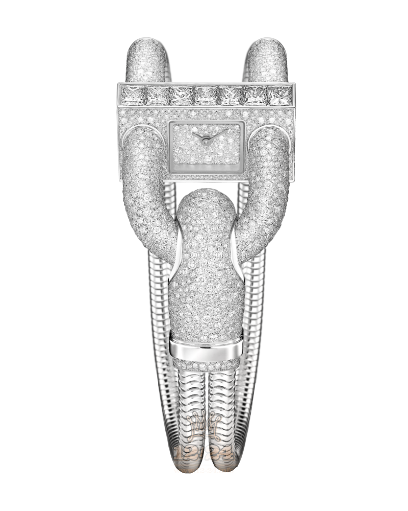 Van Cleef Cadenas Watch VCARO4JD00 26 mm White gold Case Silver Dial