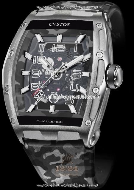 Cvstos Challenge Watch Jet-Liner II GT Commando Steel Stainless steel Titanium Case Black Dial