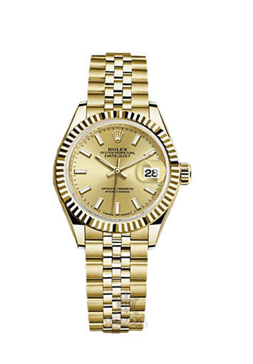 Rolex Datejust Watch 279178-0003 28 mm Yellow gold Case Golden Dial
