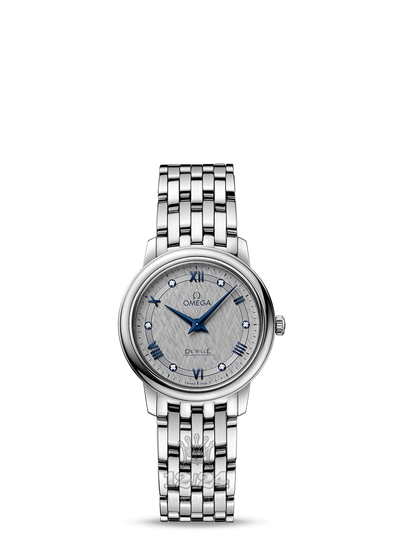 Omega Prestige Watch 424.10.27.60.56.002 27 mm Stainless steel Case Gray Dial