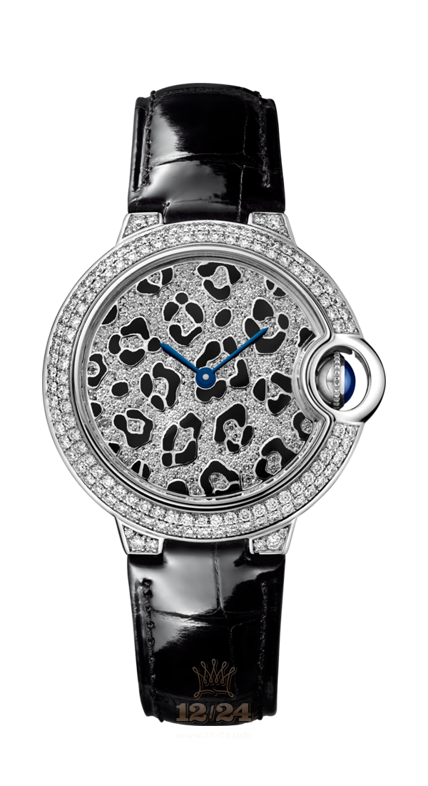 Cartier Ballon Bleu de Cartier Watch HPI01064 33 mm White gold Case Black Silver Dial