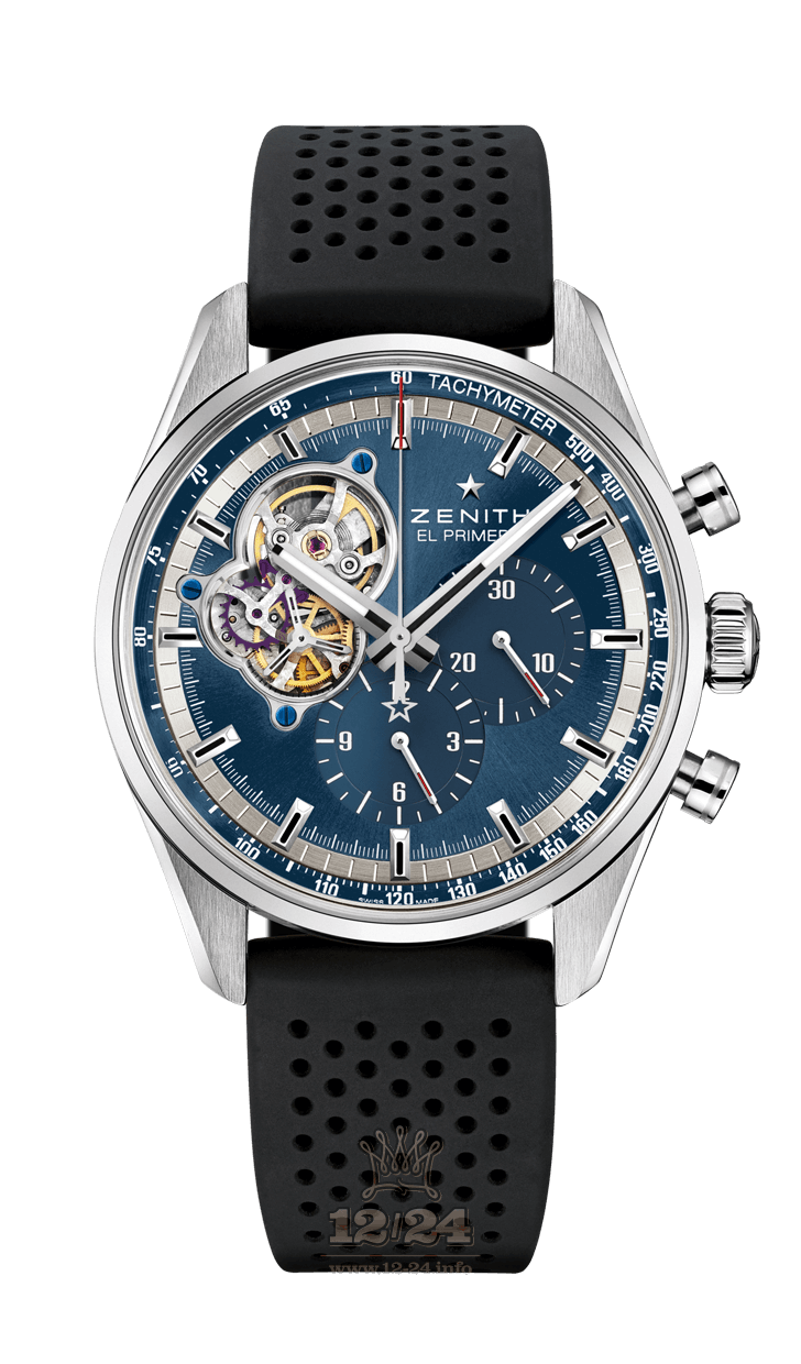 Zenith Chronomaster Watch 03.20416.4061/51.R576 42 mm Stainless steel Case Dark blue Dial