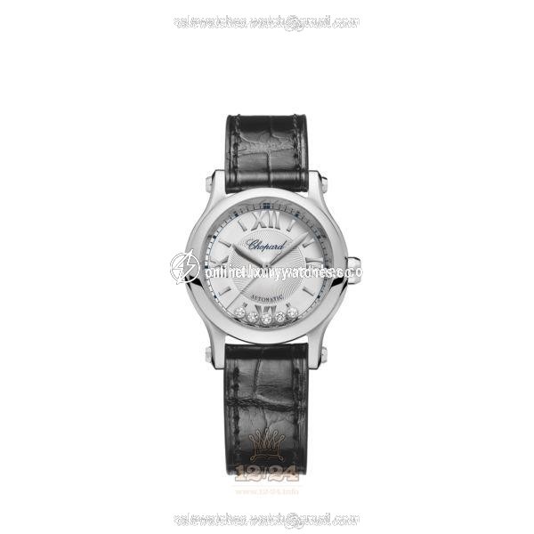 Chopard Happy Sport Watch 278573-3011 30 mm Stainless steel Case Silver Dial