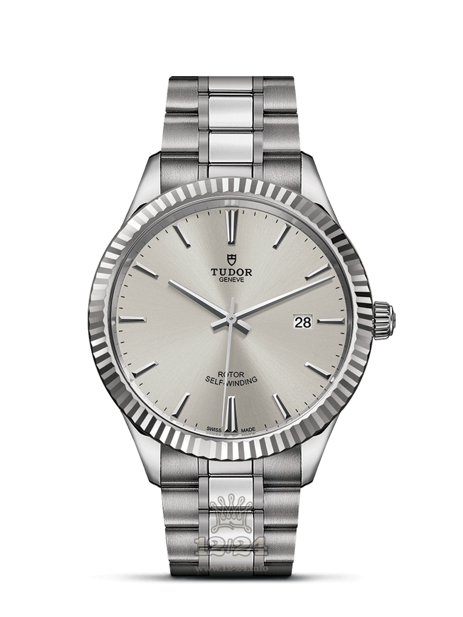 Tudor Style Watch M12710-0001 41 mm Stainless steel Case Gray Silver Dial