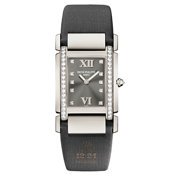Patek Philippe Twenty~4 Watch 4920G-001 25 mm White gold Case Gray Silver Dial
