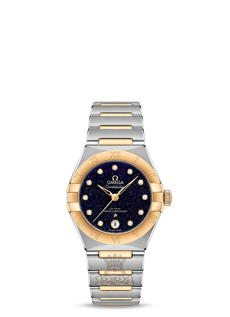 Omega Constellation Watch 131.20.29.20.53.001 29 mm Steel / Yellow gold Case Dark blue Dial