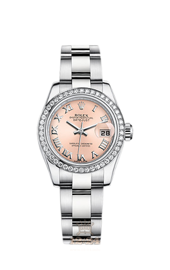 Rolex Lady-Datejust Watch 179384-0028 26 mm Steel / White gold Case Pink Dial